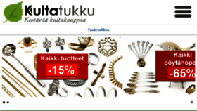 What Kultatukku.fi website looked like in 2018 (6 years ago)