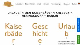 What Kaiserbaeder-auf-usedom.de website looked like in 2018 (6 years ago)