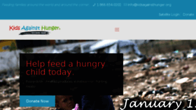 What Kidsagainsthunger.org website looked like in 2018 (6 years ago)