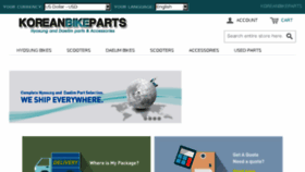 What Koreanbikeparts.com website looked like in 2018 (6 years ago)