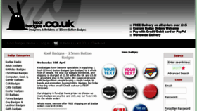 What Koolbadges.co.uk website looked like in 2018 (6 years ago)