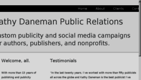 What Kathydanemanpr.com website looked like in 2018 (6 years ago)