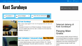 What Kostsurabaya.net website looked like in 2018 (5 years ago)