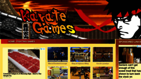 What Karategames.info website looked like in 2018 (6 years ago)