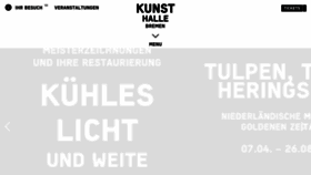 What Kunsthalle-bremen.de website looked like in 2018 (6 years ago)
