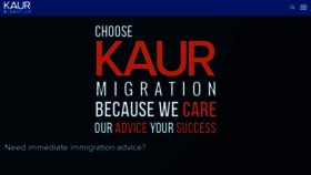 What Kaurmigration.com.au website looked like in 2018 (6 years ago)
