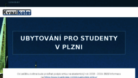 What Kvazikoleje.cz website looked like in 2018 (6 years ago)