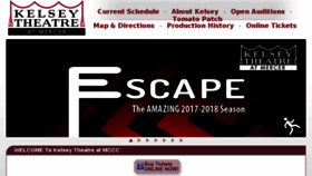 What Kelseytheatre.net website looked like in 2018 (7 years ago)