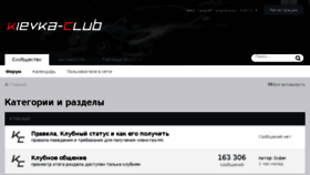 What Kievka-club.ru website looked like in 2018 (6 years ago)