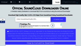 What Klickaud.com website looked like in 2018 (8 years ago)