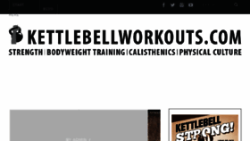 What Kettlebellworkouts.com website looked like in 2018 (6 years ago)