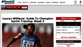 What Ky.milesplit.com website looked like in 2018 (6 years ago)