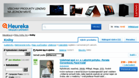 What Knihy.heureka.cz website looked like in 2018 (6 years ago)