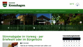 What Kronshagen.de website looked like in 2018 (5 years ago)