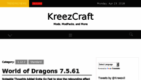 What Kreezcraft.com website looked like in 2018 (6 years ago)