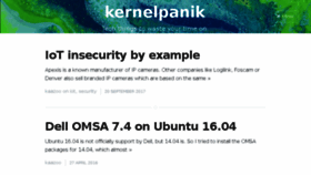 What Kernelpanik.net website looked like in 2018 (6 years ago)