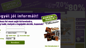 What Kuponmania.hu website looked like in 2011 (12 years ago)