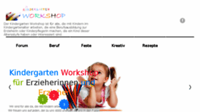 What Kindergarten-workshop.de website looked like in 2018 (6 years ago)