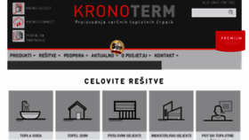 What Kronoterm.com website looked like in 2018 (6 years ago)
