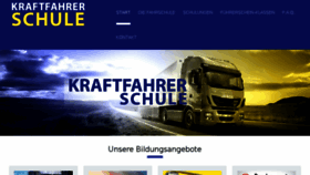 What Kraftfahrer-schule.de website looked like in 2018 (6 years ago)