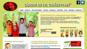 What Kidsdental.ca website looked like in 2018 (6 years ago)