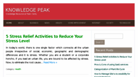 What Knowledge-peak.com website looked like in 2018 (6 years ago)