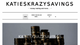 What Katieskrazysavings.com website looked like in 2018 (5 years ago)