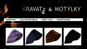 What Kravaty-motylky.cz website looked like in 2018 (6 years ago)