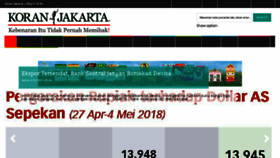What Koranjakarta.com website looked like in 2018 (6 years ago)