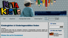 What Kita-kiste.de website looked like in 2011 (13 years ago)