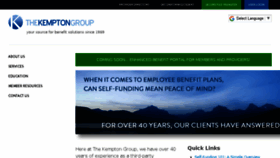 What Kemptongroup.com website looked like in 2018 (6 years ago)