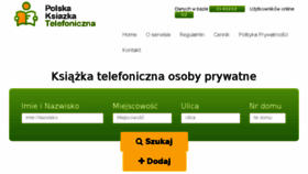 What Ksiazkatelefoniczna.info website looked like in 2018 (5 years ago)