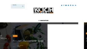 What Kochhelden.tv website looked like in 2018 (6 years ago)