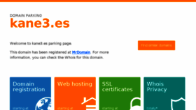 What Kane3.es website looked like in 2018 (6 years ago)
