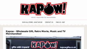 What Kapowgifts.co.uk website looked like in 2018 (5 years ago)