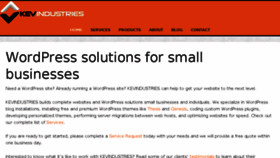 What Kevindustries.com website looked like in 2018 (7 years ago)
