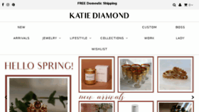 What Katiediamondjewelry.com website looked like in 2018 (6 years ago)