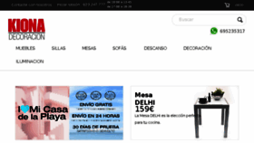 What Kionadecoracion.com website looked like in 2018 (5 years ago)