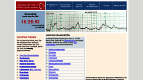 What Krankheiten.de website looked like in 2018 (6 years ago)