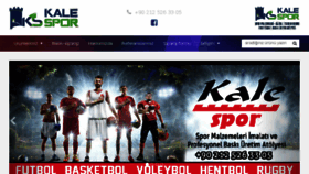 What Kalespor.com website looked like in 2018 (5 years ago)