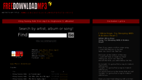 What King-sunny-ade.freedownloadmp3.net website looked like in 2018 (6 years ago)