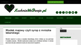 What Kuchniawedwoje.pl website looked like in 2018 (6 years ago)