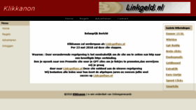 What Klikkanon.nl website looked like in 2018 (6 years ago)