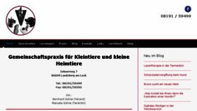 What Kleintierpraxis-landsberg.de website looked like in 2018 (5 years ago)