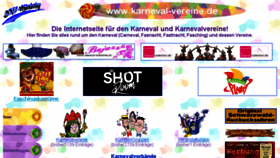 What Karneval-vereine.de website looked like in 2018 (5 years ago)