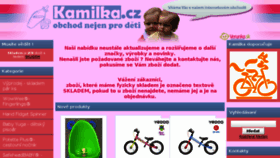 What Kamilka.cz website looked like in 2018 (5 years ago)