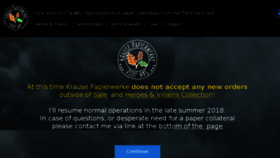 What Krause-papierwerke.com website looked like in 2018 (5 years ago)
