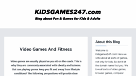 What Kidsgames247.com website looked like in 2018 (5 years ago)