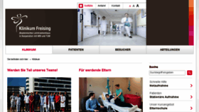 What Klinikum-freising.de website looked like in 2018 (5 years ago)
