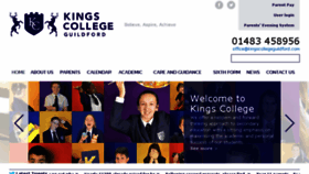 What Kingscollegeguildford.com website looked like in 2018 (6 years ago)